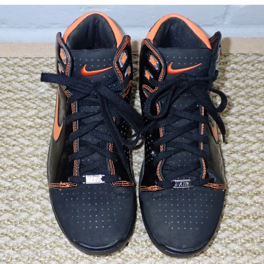 Nike Air Max Bizness Basketball Shoes Black Orange 324824-081 youth 6.5